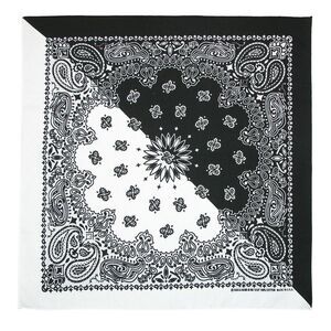 CTM Split Paisley Print Bandana